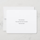 Einfache rustikale Black Script Brown Kraft Hochze Dankeskarte (Rückseite)