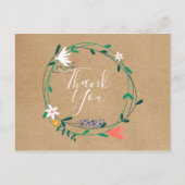 Einfache rustikale Blumengarten Geschäftskunst Vie Postkarte (Vorderseite)