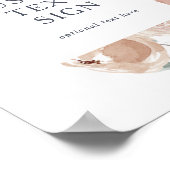 Einfache rustikale Blumenkarten und Sonderzeichen Poster (Ecke)