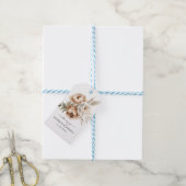 Einfache rustikale Boho Gastgeschenk Hochzeit Gesc Geschenkanhänger (Mit Garn)