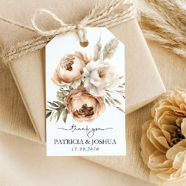 Einfache rustikale Boho Gastgeschenk Hochzeit Gesc Geschenkanhänger