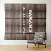 Einfache rustikale Brautparty Wandteppich (Beispiel (Horizontal))