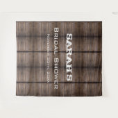 Einfache rustikale Brautparty Wandteppich (Vorderseite (Horizontal))