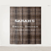 Einfache rustikale Brautparty Wandteppich (Vorderseite)