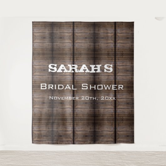 Einfache rustikale Brautparty Wandteppich (Vorderseite)