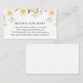 Einfache rustikale Daisy Blume Kinderbuchanfrage Begleitkarte (Vorne/Hinten)