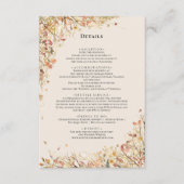 Einfache rustikale Fall Beige für die Hochzeit Mon Begleitkarte (Vorderseite)