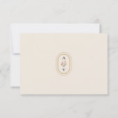 Einfache Rustikale Fall Beige-Hochzeitssache-UAWG RSVP Karte (Rückseite)