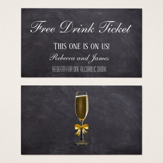 Einfache Rustikale Halbpension - Gratis-Getränkeka (Vorne & Hinten)