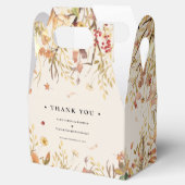 Einfache rustikale Herbstbeige Gastgeschenk Hochze Geschenkschachtel (Geöffnet)