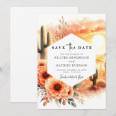 Einfache rustikale Hochzeit Save The Date (Vorne/Hinten)