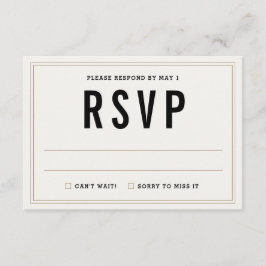 Einfache Rustikale Hochzeitkarte für RSVP - Blumen