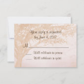 Einfache rustikale Hochzeitseinladung mit RSVP-Kar RSVP Karte (Vorderseite)