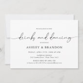 Einfache rustikale Hochzeitsfeier Probe Einladung (Vorderseite)