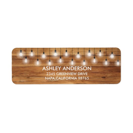 Einfache rustikale Hochzeitshöhe (Vorne)