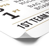 Einfache rustikale Hochzeitsmaishalle Regeln 8x10  Poster (Ecke)