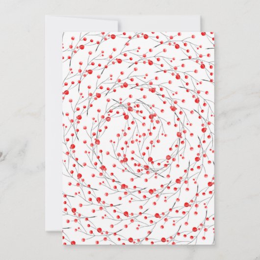 Einfache Rustikale Hochzeitsreise Einladung (Rückseite)