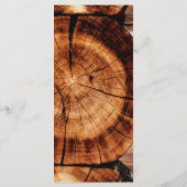 Einfache Rustikale Holzverkleidung Menükarte (Rückseite)