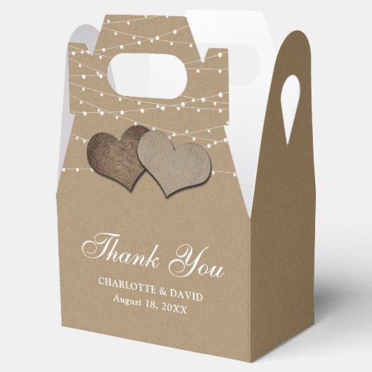 Einfache rustikale Imitate, die Papierbox mit Kraf Geschenkschachtel (Geöffnet)