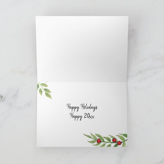 Einfache Rustikale Kaninchenleaf Weihnachten Neue (Innenseite)