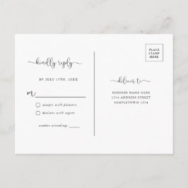 Einfache Rustikale Kraft Brown UAWG Postkarte