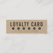 Einfache Rustikale Kraft-Treuekarte Treuekarte (Vorderseite)