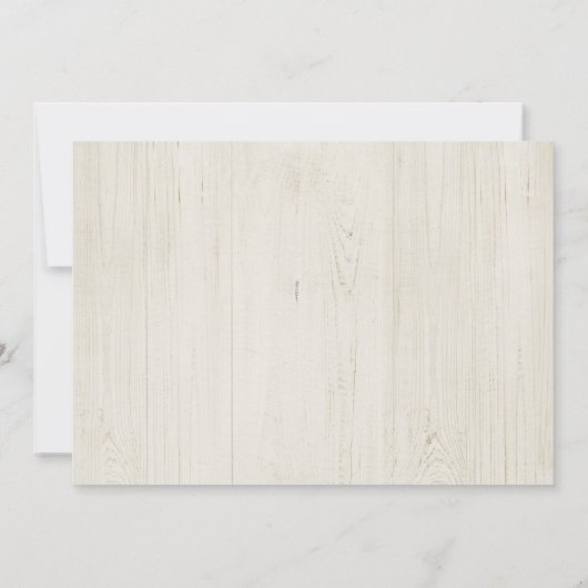 Einfache rustikale Lichter auf hellem Holz Dankeskarte (Rückseite)