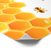 Einfache rustikale Mami to Bee Baby Dusche Willkom Poster (Ecke)