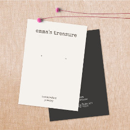 Einfache Rustikale Ohrsichtkarte