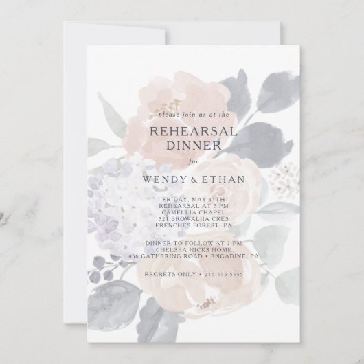 Einfache rustikale Probe Einladung (Vorderseite)