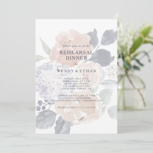 Einfache rustikale Probe Einladung (Stehend Vorderseite)