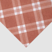 Einfache rustikale Rot-Weiß-Muster Weihnachten Seidenpapier (Ausschnitt)