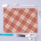 Einfache rustikale Rot-Weiß-Muster Weihnachten Seidenpapier (Handwerk)