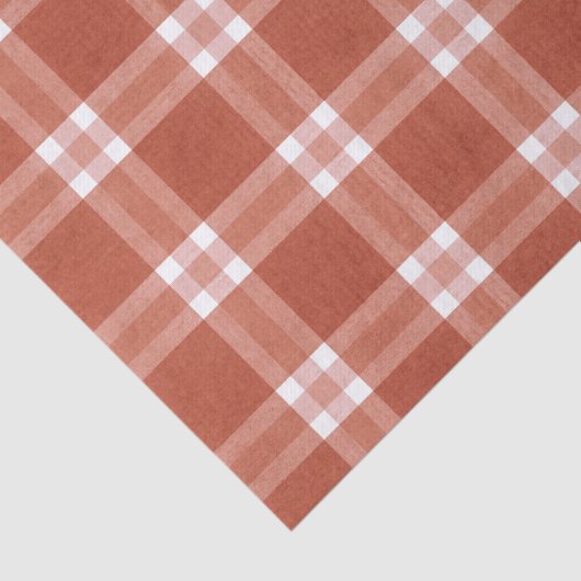 Einfache rustikale rote Muster Weihnachten  Seidenpapier (Ausschnitt)