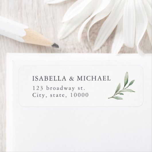 Einfache rustikale Rücksendeadresse (Insitu)