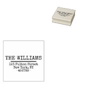 Einfache rustikale Rücksendeadresse Gummistempel (Stempel)