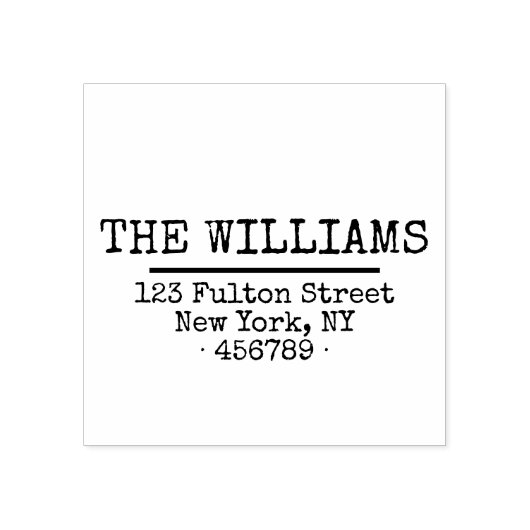 Einfache rustikale Rücksendeadresse Gummistempel (Prägung)