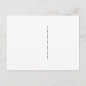 Einfache rustikale Schrift | Adressänderung Ankündigungspostkarte (Rückseite)