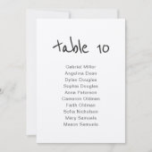 Einfache rustikale Tischnummer mit Sitzgelegenheit (Vorderseite)