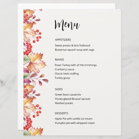 Einfache rustikale Unterschlupf Erntedank Dinner M (Vorne/Hinten)