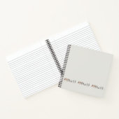 Einfache rustikale Vögel auf einem Draht Notizblock (Innenseite)