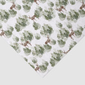 Einfache rustikale Winterwälder Wasserfarben Weihn Seidenpapier (Ausschnitt)