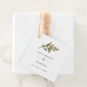 Einfache rustikale Zweigstelle für Hochzeiten Geschenkanhänger (Beispiel)