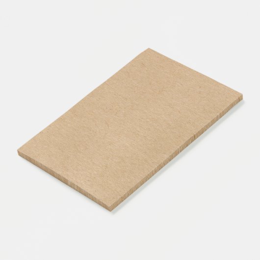 Einfache Rustikalkraft Boho Post-it Klebezettel (angewinkelt)