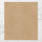 Einfache rustische Kraft Stilvoll Boho Weinetikett (Einzelnes Label)