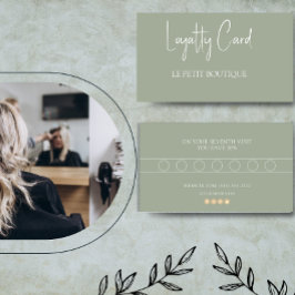 Einfache Sage Customer Loyalty Card Treuekarte