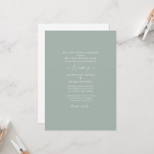 Einfache Salbei-Eleganz Beider Eltern Hochzeitsein