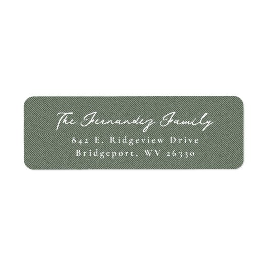 Einfache Salbei-Herringbone-Weihnachtsfeier (Vorne)