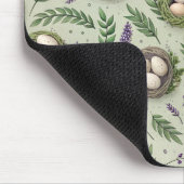 Einfache Salbeigrüne Ostereier Lavendel-Nest Mousepad (Ecke)