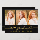 Einfache Sammlung| Einladung zur Graduierung (Vorne/Hinten)